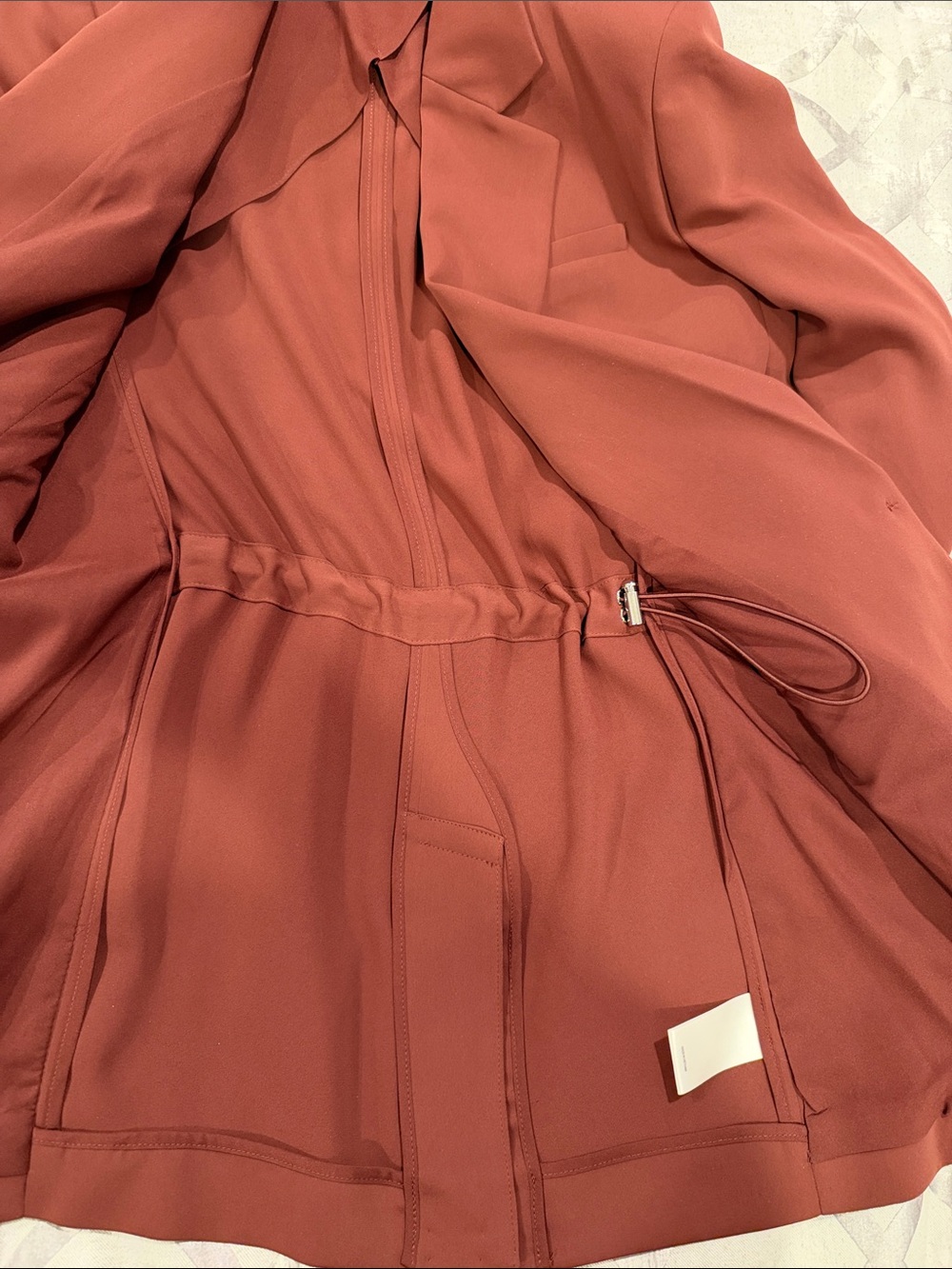 Express Women's Two-Piece Blazer and Wide-Leg Pants - Rust - Picture 3 of 8